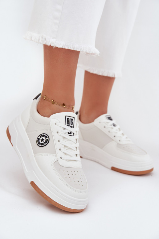 Tenisky  s platformou Big Star RR274572 HI-POLY SYSTEM bílé