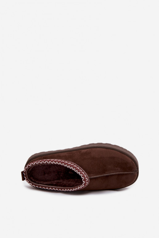  Sněhule  Z Haftem s platformou Czekoladowe Narirya