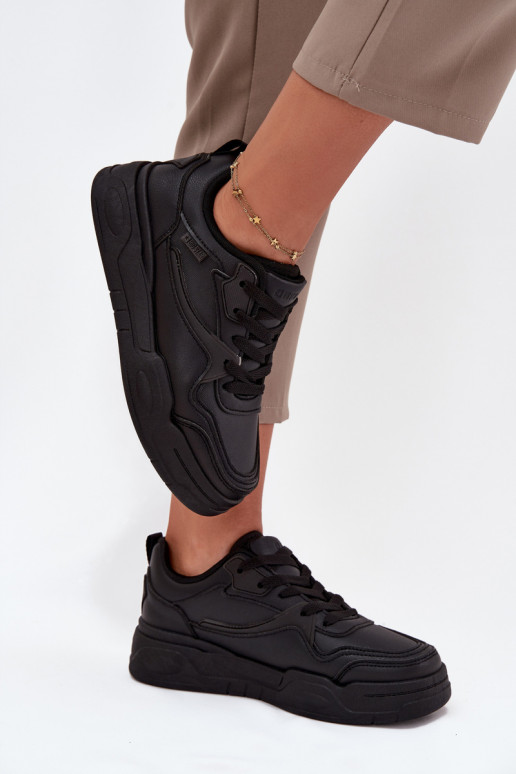 Tenisky  s platformou Big Star SS274589 HI-POLY SYSTEM Černé Tenisky  s platformou Big Star SS274589 HI-POLY SYSTEM Černé