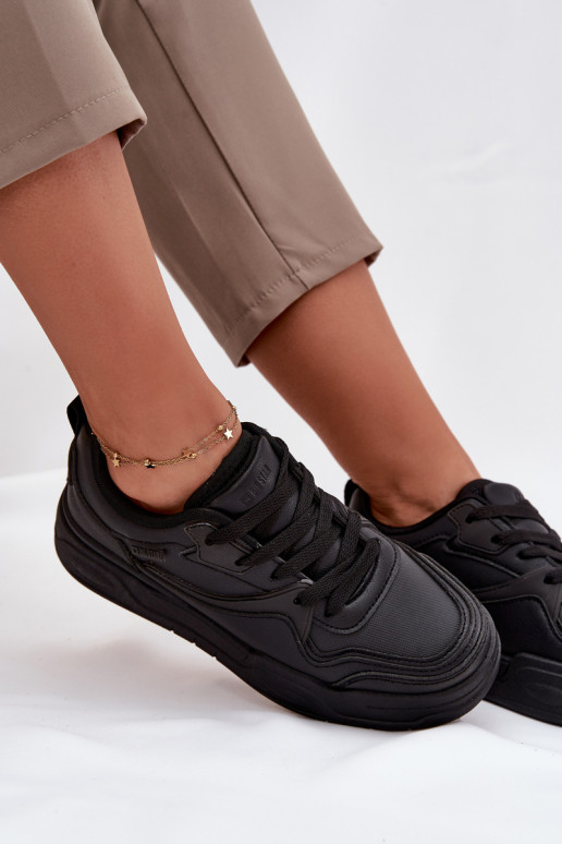 Tenisky  s platformou Big Star SS274589 HI-POLY SYSTEM Černé Tenisky  s platformou Big Star SS274589 HI-POLY SYSTEM Černé