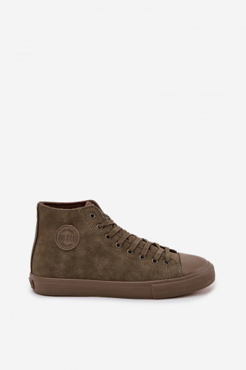 Pánská ležérní obuv zateplené z ekologické kůže Big Star OO174250 HI-POLY SYSTEM khaki 2