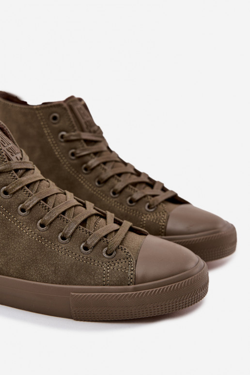 Pánská ležérní obuv zateplené z ekologické kůže Big Star OO174250 HI-POLY SYSTEM khaki Pánská ležérní obuv zateplené z ekologické kůže Big Star OO174250 HI-POLY SYSTEM khaki