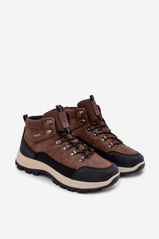 turistické boty  Big Star SS174049 hnědá turistické boty  Big Star SS174049 hnědá