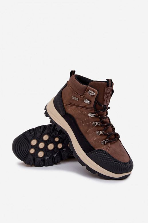 turistické boty  Big Star SS174049 hnědá turistické boty  Big Star SS174049 hnědá