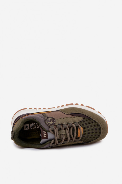 tenisky Tenisky  Big Star RR174280 HI-POLY SYSTEM khaki tenisky Tenisky  Big Star RR174280 HI-POLY SYSTEM khaki