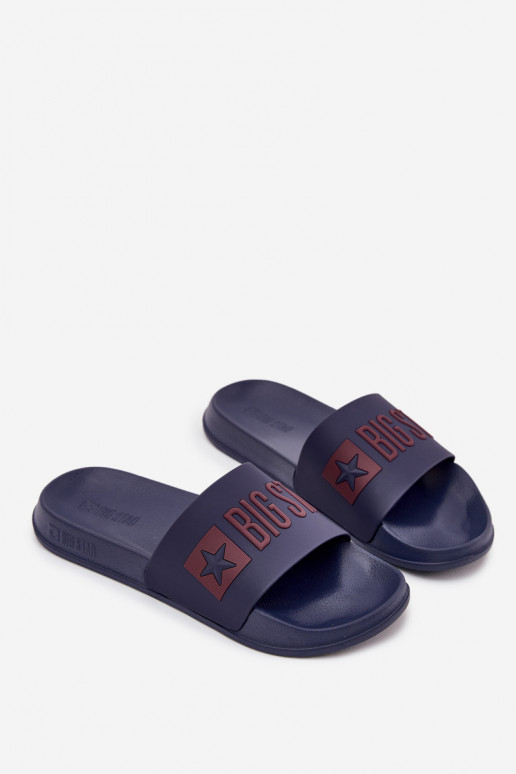 Pantofle  Big Star SS174361 tmavě modrá Pantofle  Big Star SS174361 tmavě modrá