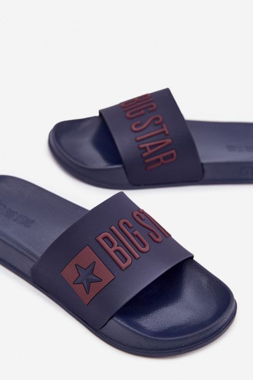 Pantofle  Big Star SS174361 tmavě modrá Pantofle  Big Star SS174361 tmavě modrá