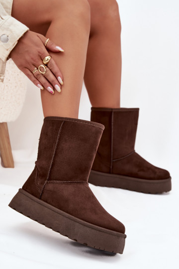  Sněhule s kožešinou Czekoladowe Abrams