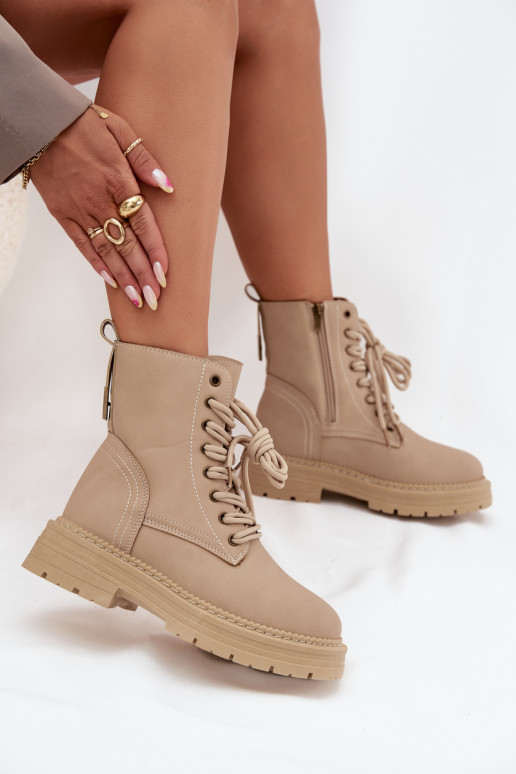  boty   béžové Tirina