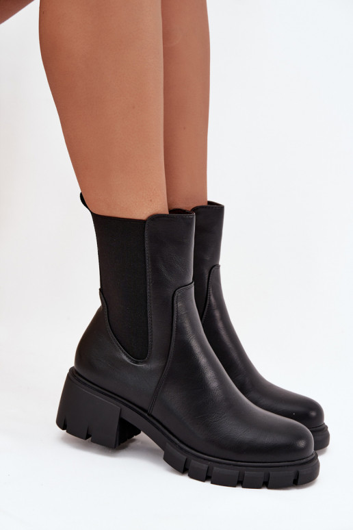 Dámské podpatky  Eko  Černé Kyra