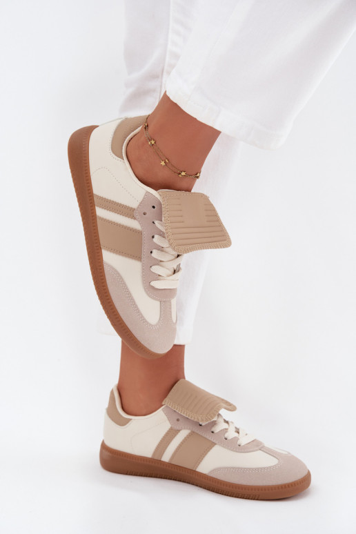 Tenisky  Z Wywiniętym Językiem béžové Ardira  Tenisky  Z Wywiniętym Językiem béžové Ardira