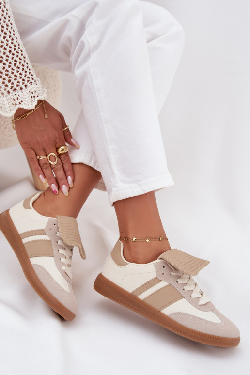 Tenisky  Z Wywiniętym Językiem béžové Ardira  Tenisky  Z Wywiniętym Językiem béžové Ardira