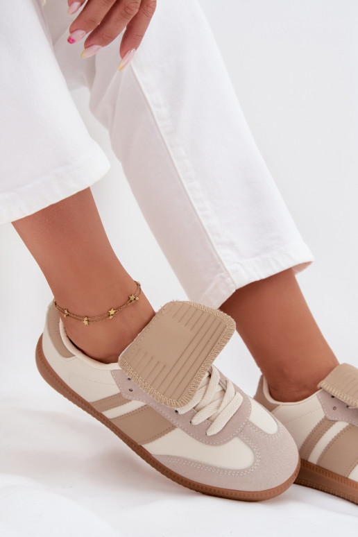 Tenisky  Z Wywiniętym Językiem béžové Ardira  Tenisky  Z Wywiniętym Językiem béžové Ardira