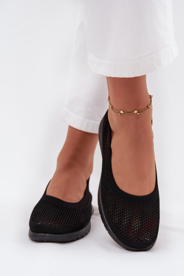  baleríny Sportowym Stylu Černé Virella