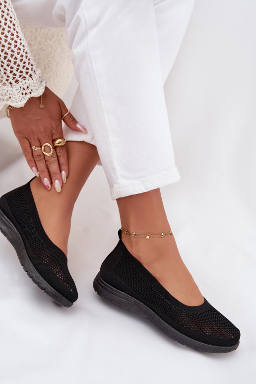  baleríny Sportowym Stylu Černé Virella