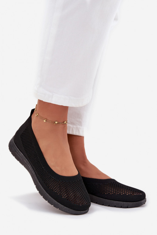  baleríny Sportowym Stylu Černé Virella