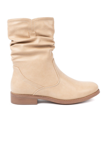 Komfortowe boty  z marszczeniami