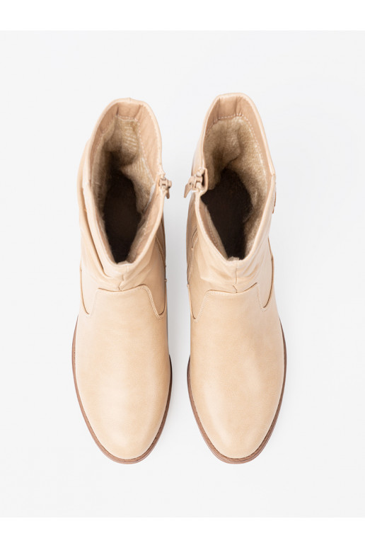 Komfortowe boty  z marszczeniami