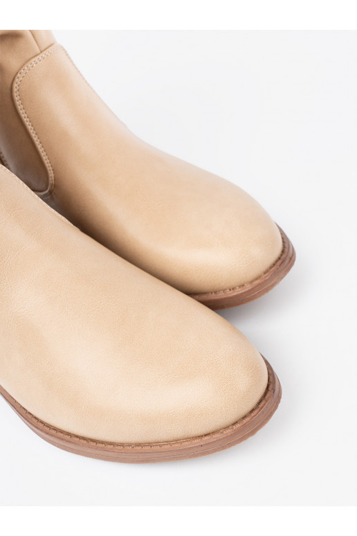 Komfortowe boty  z marszczeniami