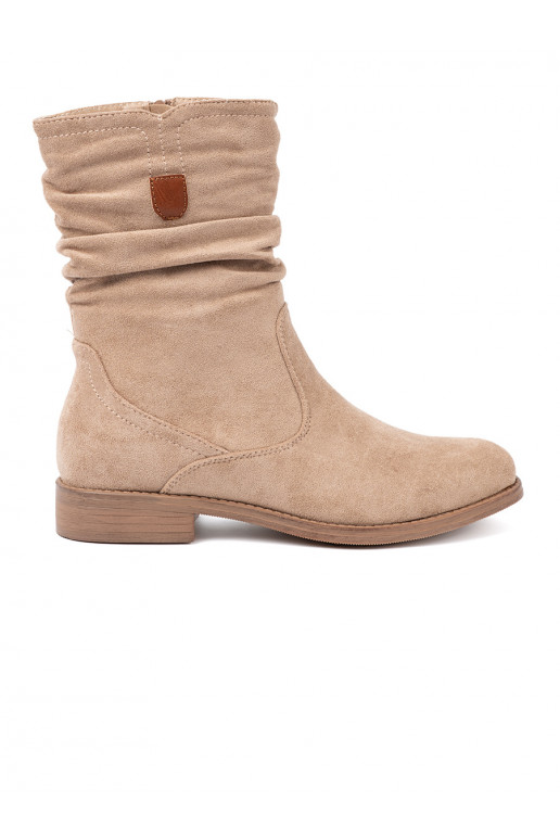 béžové boty 
