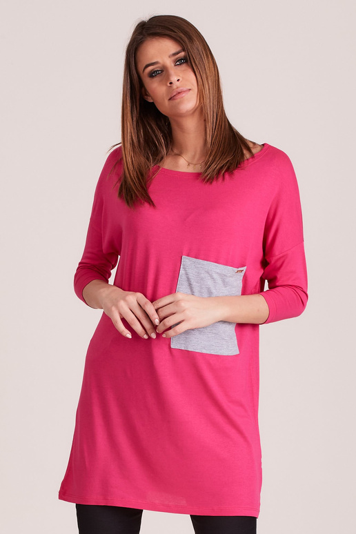 Tunika-PL-TU-4305.08-tmavě růžová