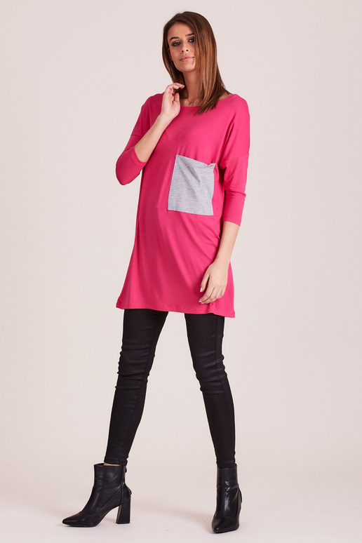 Tunika-PL-TU-4305.08-tmavě růžová