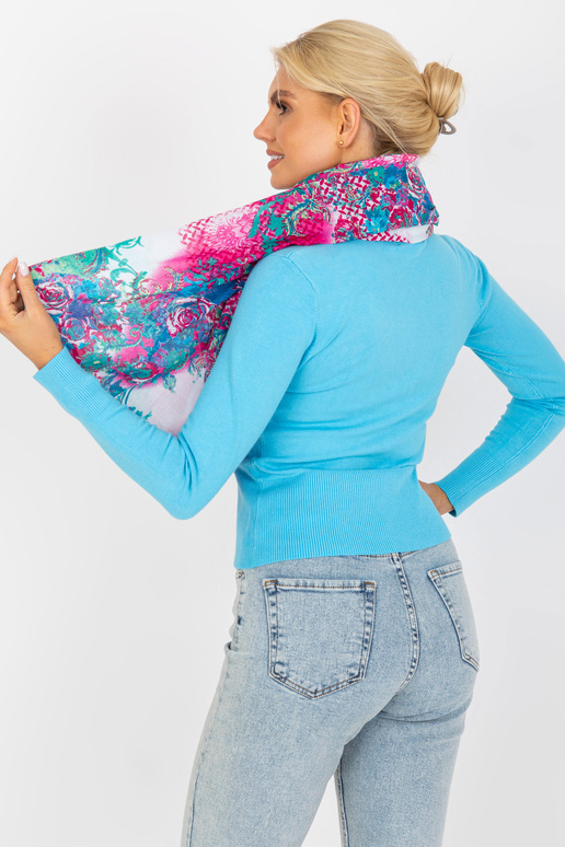 Šála -AT-PO-176020.66-bílo-růžová