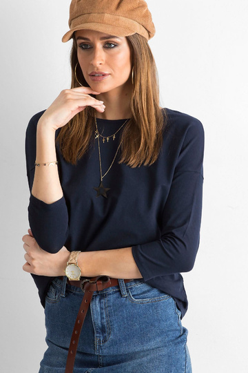 Dubnová tmavě modrá halenka