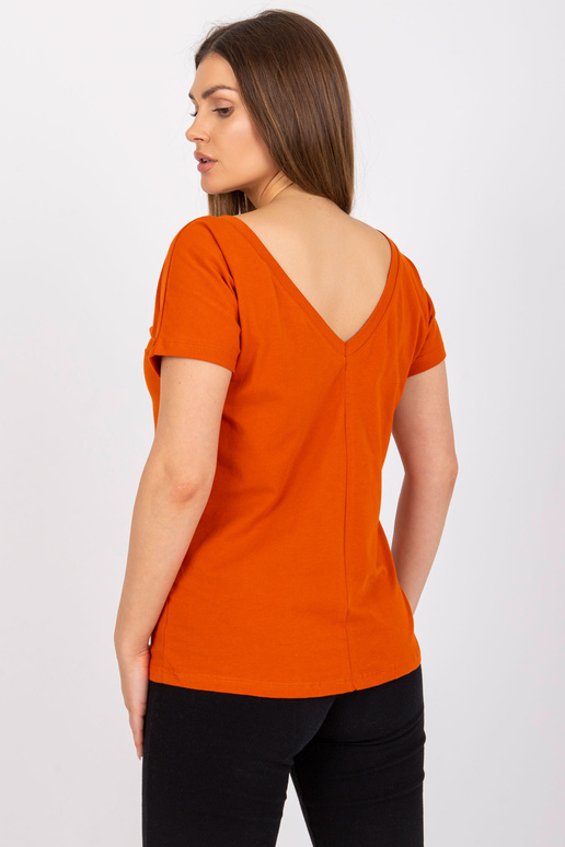 Tmavě oranžové dámské tričko Fire