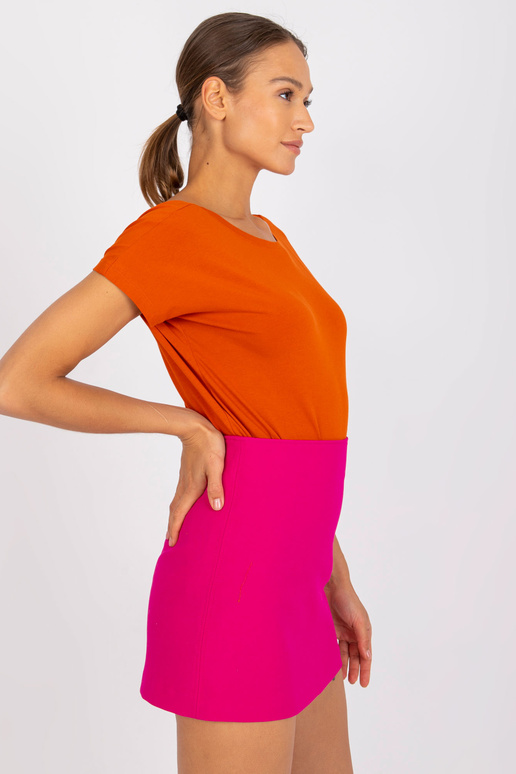 Tmavě oranžové dámské tričko Fire