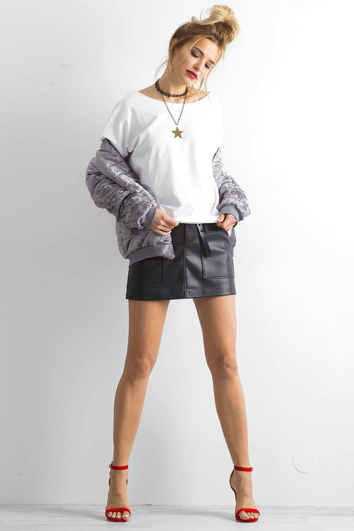 Bílé dámské tričko se zadním...