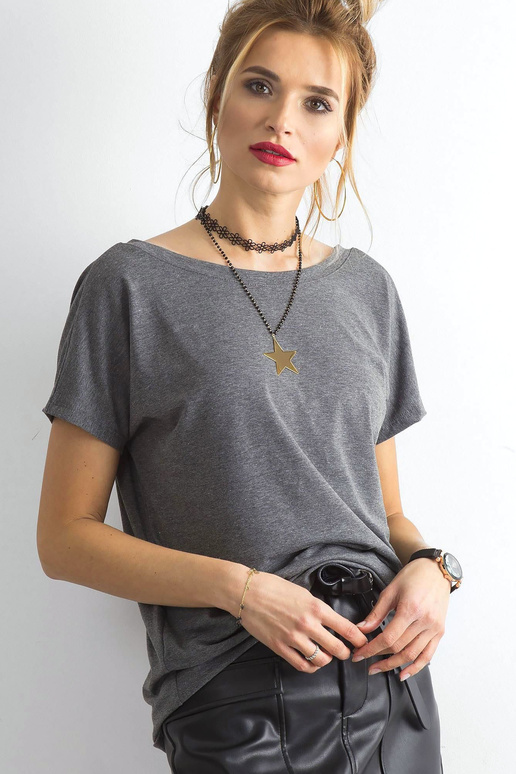 Tmavě šedé tričko Fire Tmavě šedé tričko Fire