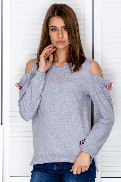 Mikina-PL-BL-1452.02-šedá Mikina-PL-BL-1452.02-šedá