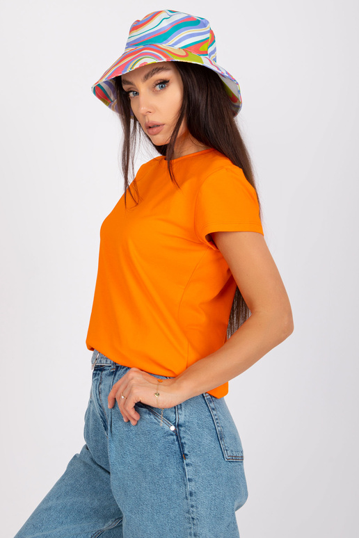Fluo oranžové dámské bavlněné tričko...