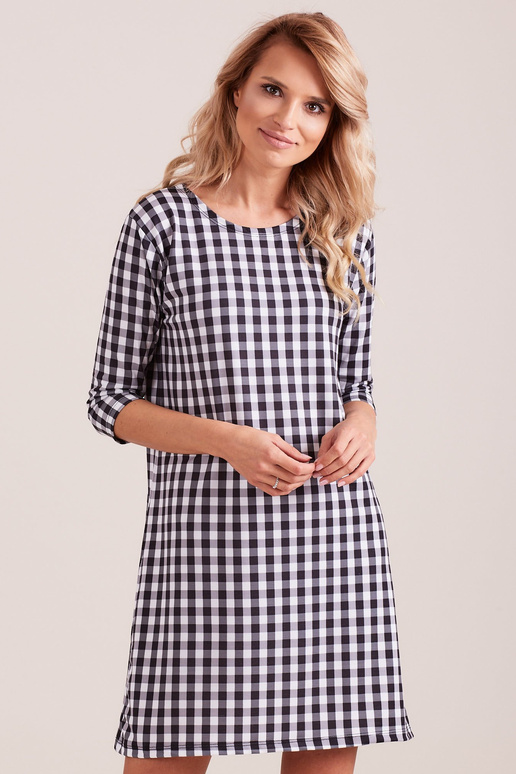 Šaty-PL-SK-4335.08-černo-bílé