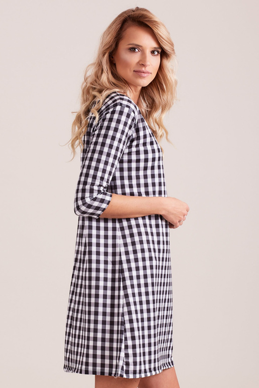 Šaty-PL-SK-4335.08-černo-bílé