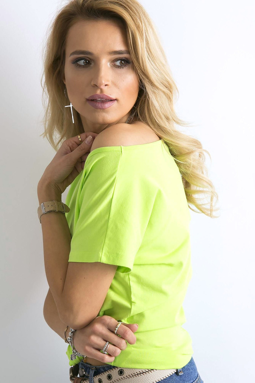 T-shirt-RV-BZ-4622.27-fluo zielony T-shirt-RV-BZ-4622.27-fluo zielony