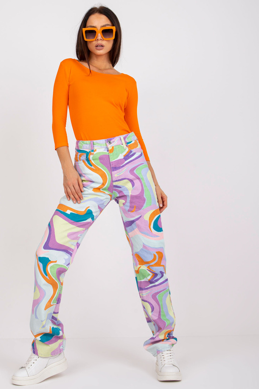 Bluzka-RV-BZ-4690.20-pomarańczowy Bluzka-RV-BZ-4690.20-pomarańczowy