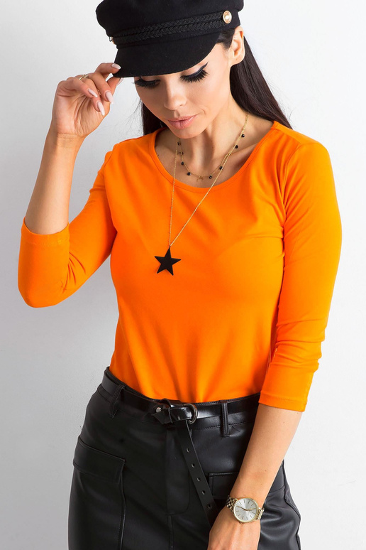 Bluzka-RV-BZ-4690.20-pomarańczowy Bluzka-RV-BZ-4690.20-pomarańczowy