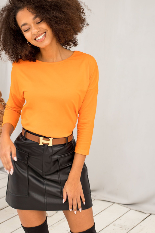 Bluzka-RV-BZ-4690.20-pomarańczowy Bluzka-RV-BZ-4690.20-pomarańczowy