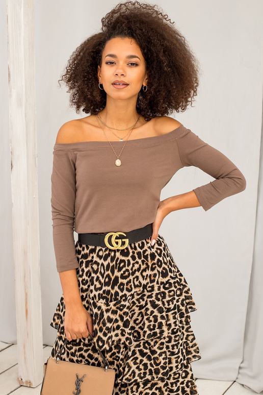 Bluzka-RV-BZ-4692.99-brązowy Bluzka-RV-BZ-4692.99-brązowy