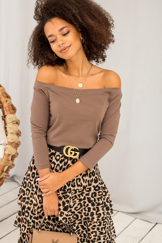 Bluzka-RV-BZ-4692.99-brązowy Bluzka-RV-BZ-4692.99-brązowy