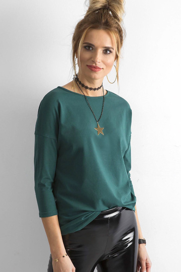 Dubnová tmavě zelená halenka