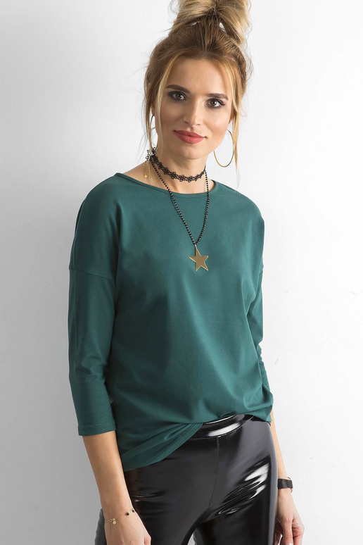 Dubnová tmavě zelená halenka Dubnová tmavě zelená halenka