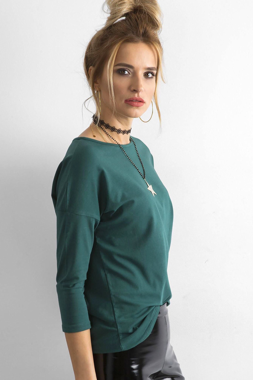 Dubnová tmavě zelená halenka Dubnová tmavě zelená halenka