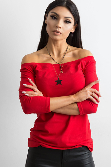 Živá červená halenka 2