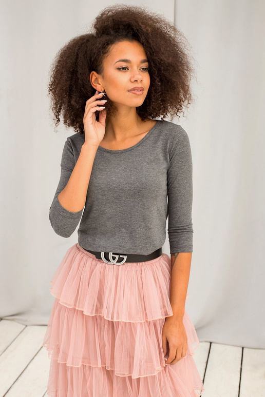 Tmavě šedá halenka Mona