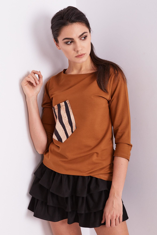 Bluzka-PL-BZ-1694.08-jasny brązowy