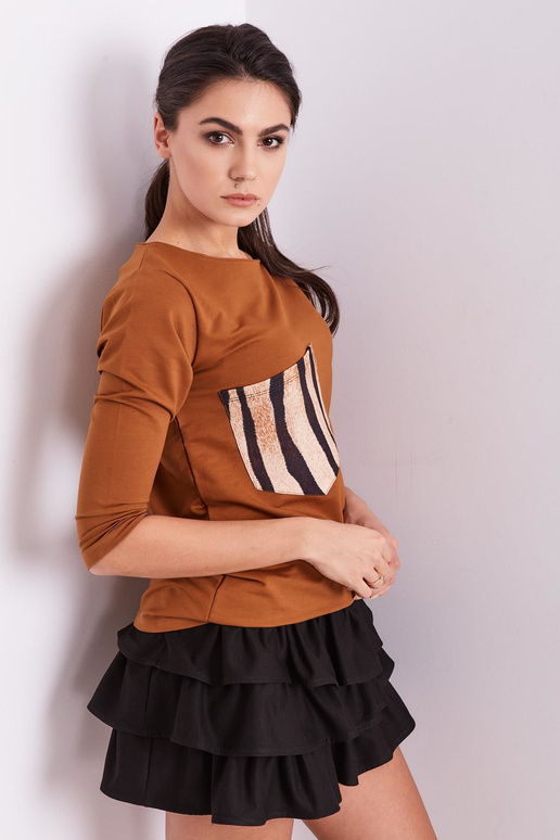 Bluzka-PL-BZ-1694.08-jasny brązowy