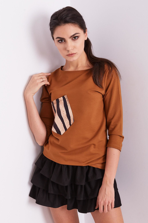 Bluzka-PL-BZ-1694.08-jasny brązowy